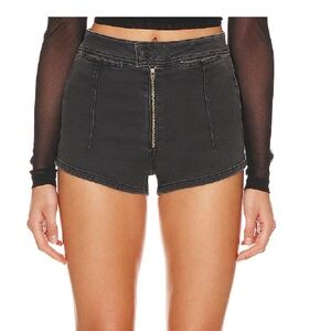 x We The Free Honeycomb Denim Brief In Graphite